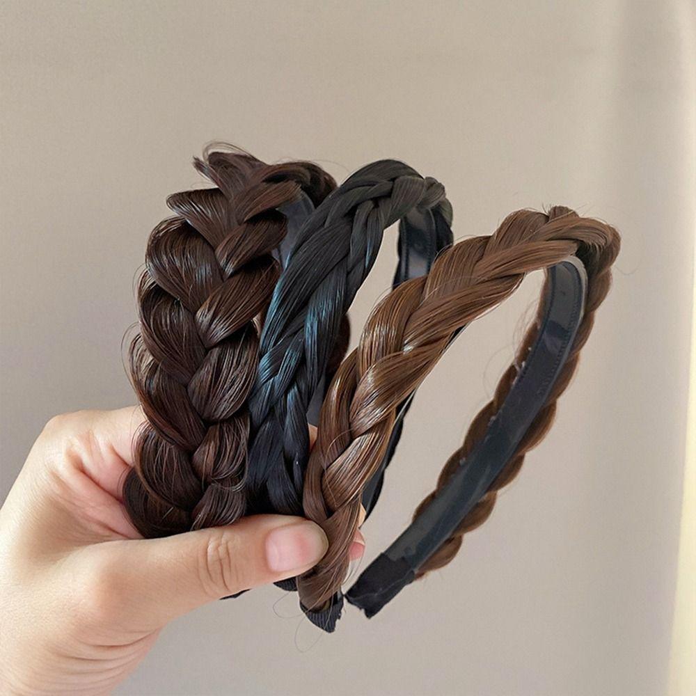 Synthetic Twisted Wig Headband Wide Korean Head Wrap Retro Women Hair Hoop Female Style 1
Synthetic Twisted Wig Headband Wide Korean Head Wrap Retro Women Hair Hoop Female Style 1