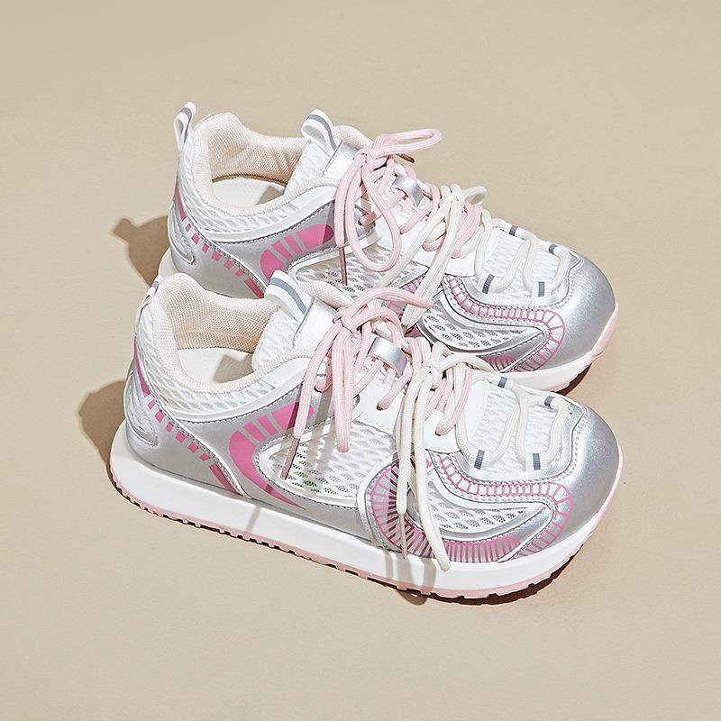 Новые спортивные повседневные ретро кроссовки на толстой подошве, дышащие туфли с круглым носком для женщин 40 розовый
Новые спортивные повседневные ретро кроссовки на толстой подошве, дышащие туфли с круглым носком для женщин 40 розовый