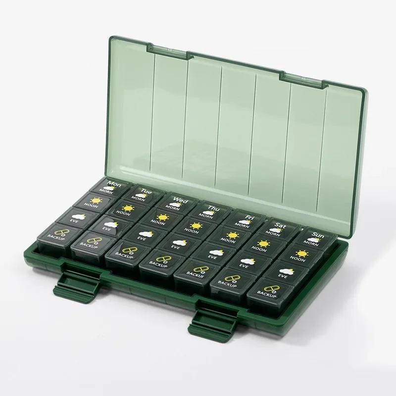 21/28Grid Pill Box Large Capacity Pill Medicine Storage Pill Box Weekly Vitamin Organizer Moisture Resistant
21/28Grid Pill Box Large Capacity Pill Medicine Storage Pill Box Weekly Vitamin Organizer Moisture Resistant
