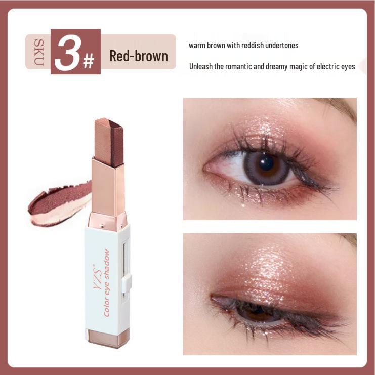 YZS Velvet Gradient Dual-Color Eyeshadow Stick - Easy Nude Makeup with Magic Gradient and One-Touch Application.
YZS Velvet Gradient Dual-Color Eyeshadow Stick - Easy Nude Makeup with Magic Gradient and One-Touch Application.