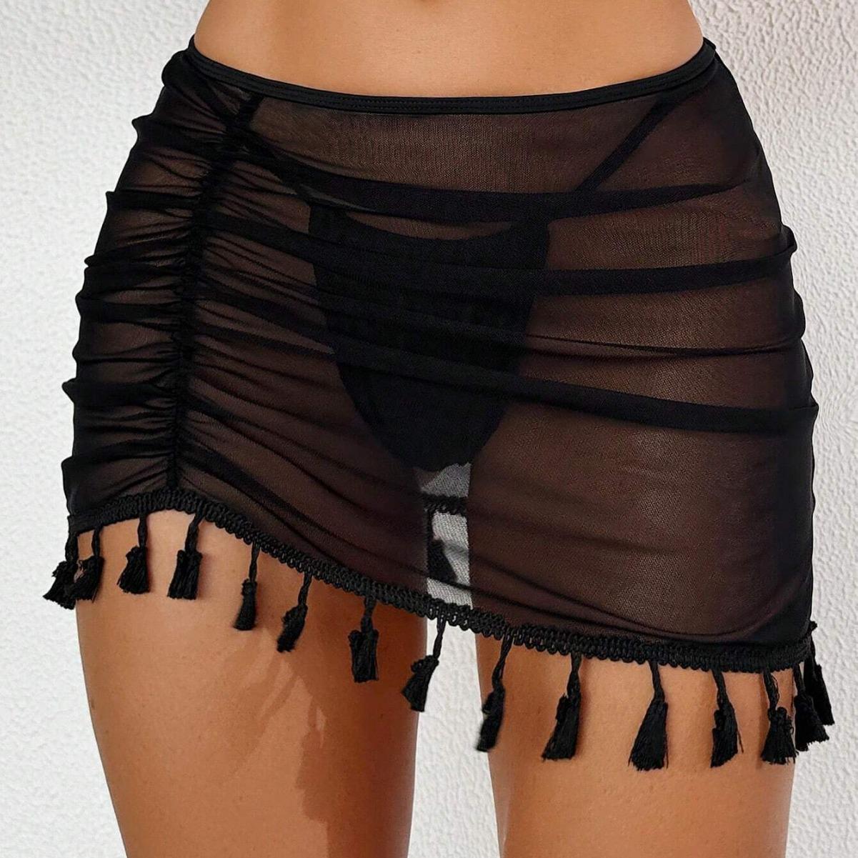 2024 Европейское и американское женское сексуальное пляжное платье из сетки с разрезом и защитой от УФ-лучей XX-Large 
2024 Европейское и американское женское сексуальное пляжное платье из сетки с разрезом и защитой от УФ-лучей XX-Large