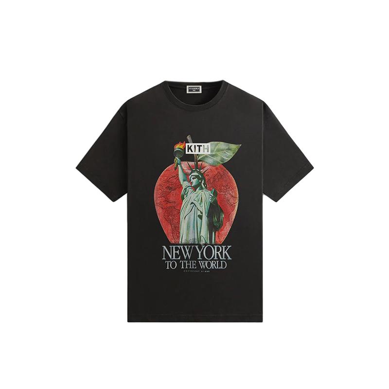 Kith NY to the World Liberty Apple Vintage Tee Black Men Tops KHM032408-001 L
Kith NY to the World Liberty Apple Vintage Tee Black Men Tops KHM032408-001 L