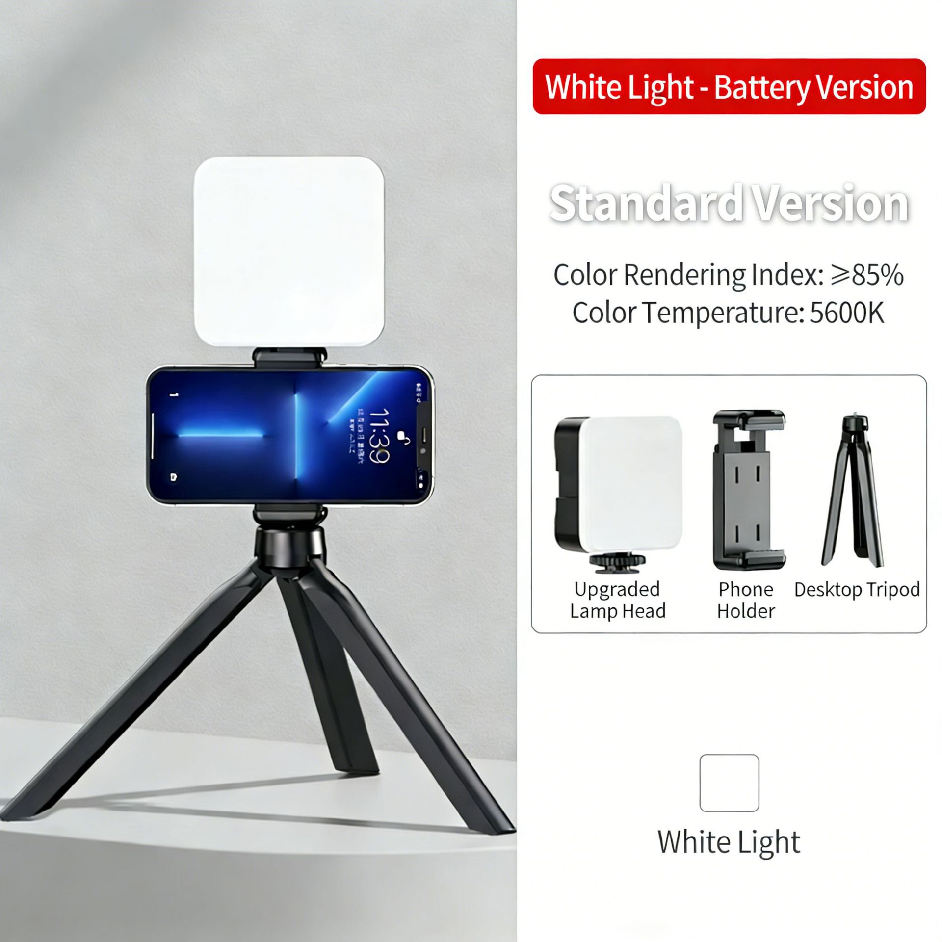Portable RGB Pocket LED Fill Light Magnetic Selfie Beauty Light for Phone Live Streaming Camera Photography White Light Version
Portable RGB Pocket LED Fill Light Magnetic Selfie Beauty Light for Phone Live Streaming Camera Photography White Light Version