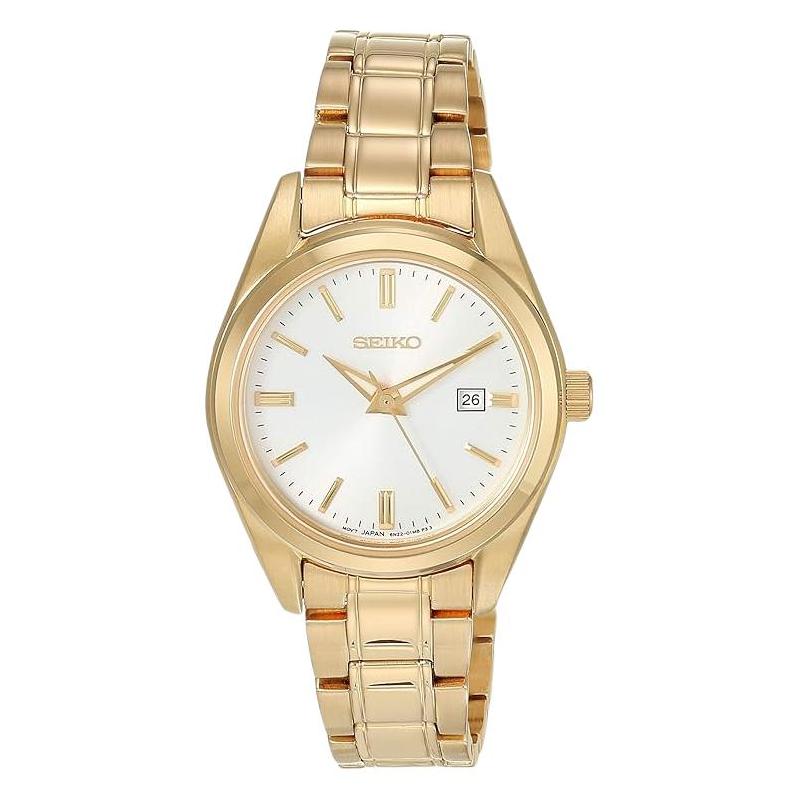 SEIKO 100 meters waterproof Quartz Steel Strap 29.8mm women s watch white dial SUR632
SEIKO 100 meters waterproof Quartz Steel Strap 29.8mm women s watch white dial SUR632