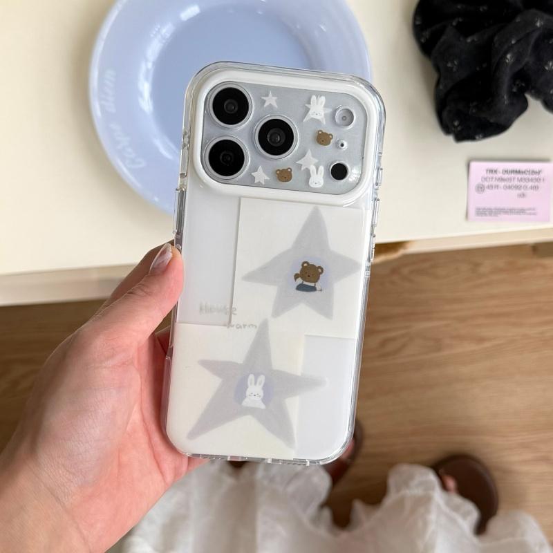 Lovely Star Rabbit Bear Cartoon Phone Case For iPhone 17 16 Pro 14 15 Pro Max Protective Cover Cases with Chain For Apple 17 Pro For iPhone 17ProMax
Lovely Star Rabbit Bear Cartoon Phone Case For iPhone 17 16 Pro 14 15 Pro Max Protective Cover Cases with Chain For Apple 17 Pro For iPhone 17ProMax