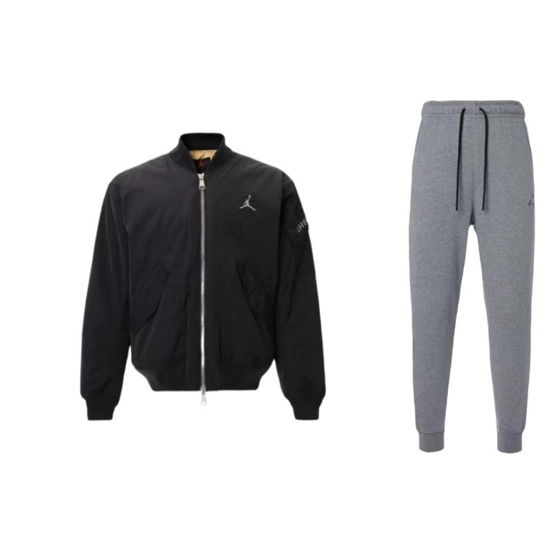 Jordan Back Pattern Design Long Sleeve Jacket Solid Color Logo Embroidery Drawstring Pants Casual Sports Suit Unisex suit DQ7341-091+FZ6432-070 M
Jordan Back Pattern Design Long Sleeve Jacket Solid Color Logo Embroidery Drawstring Pants Casual Sports Suit Unisex suit DQ7341-091+FZ6432-070 M