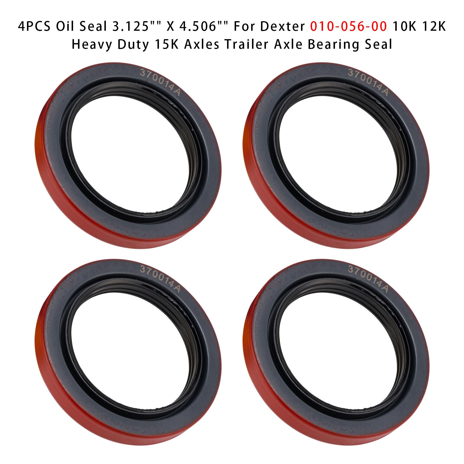 4 шт. Сальник 3,125 X 4,506 Для Dexter 010-056-00 10K 12K Сверхмощные 15K Оси Ось прицепа Сальник подшипника