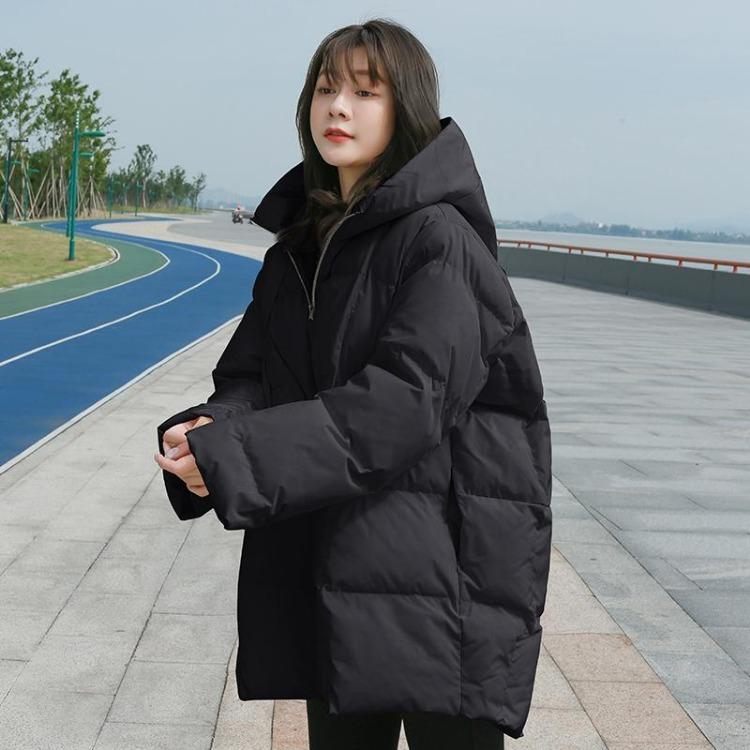 Winter Hooded Cotton Padded Coat Thick Loose Parka Jackets For Women And Students XL чорний
Winter Hooded Cotton Padded Coat Thick Loose Parka Jackets For Women And Students XL чорний