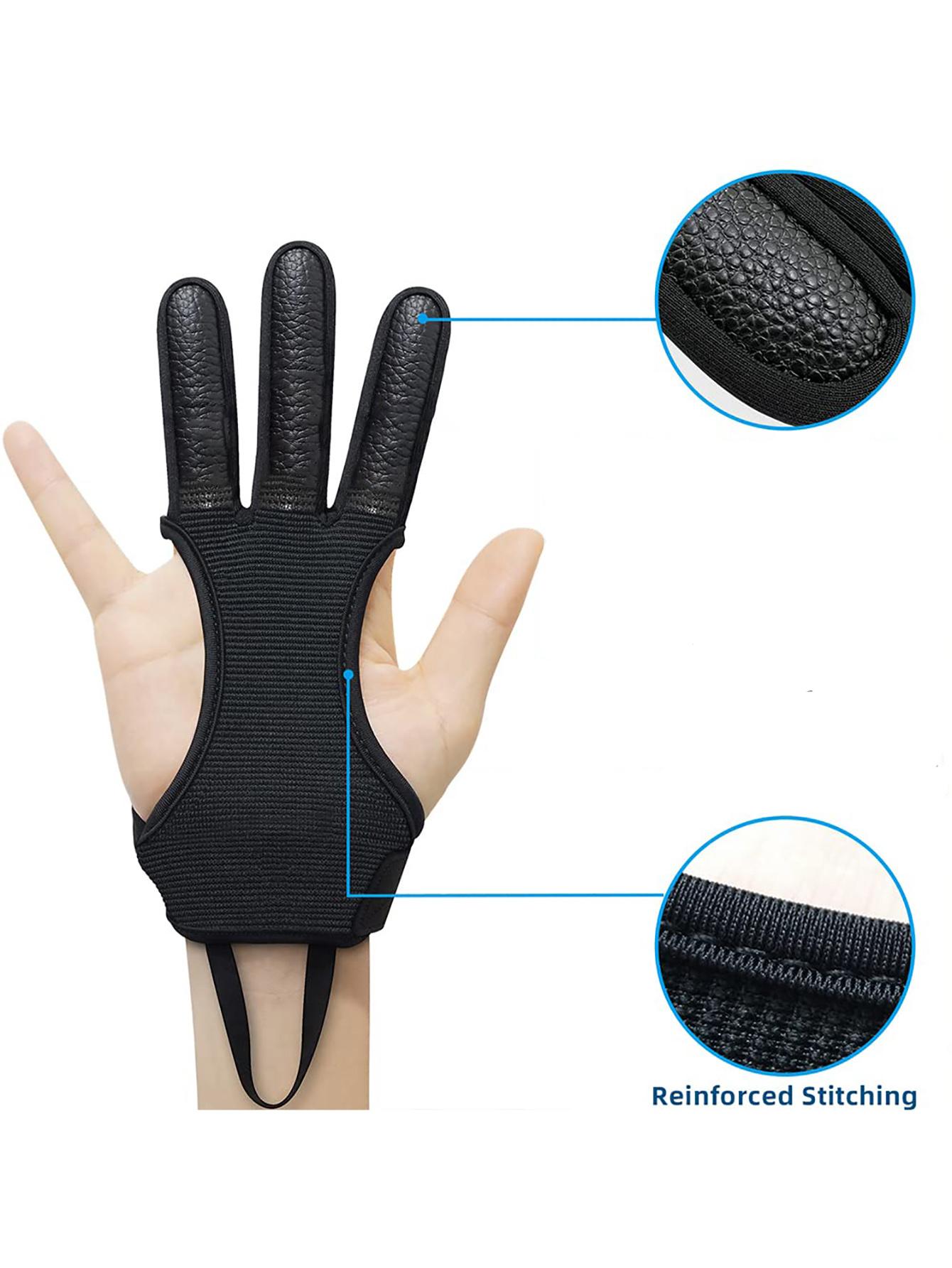 Hunting Supplies Archery Gloves Shooting Hunting Leather Three Finger Protection Suitable For Teenagers Adults And Beginners M чорний
Hunting Supplies Archery Gloves Shooting Hunting Leather Three Finger Protection Suitable For Teenagers Adults And Beginners M чорний