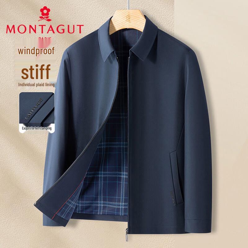 MONTAGUT Men s Windproof Business Jacket with Plaid Lining 2XL
MONTAGUT Men s Windproof Business Jacket with Plaid Lining 2XL