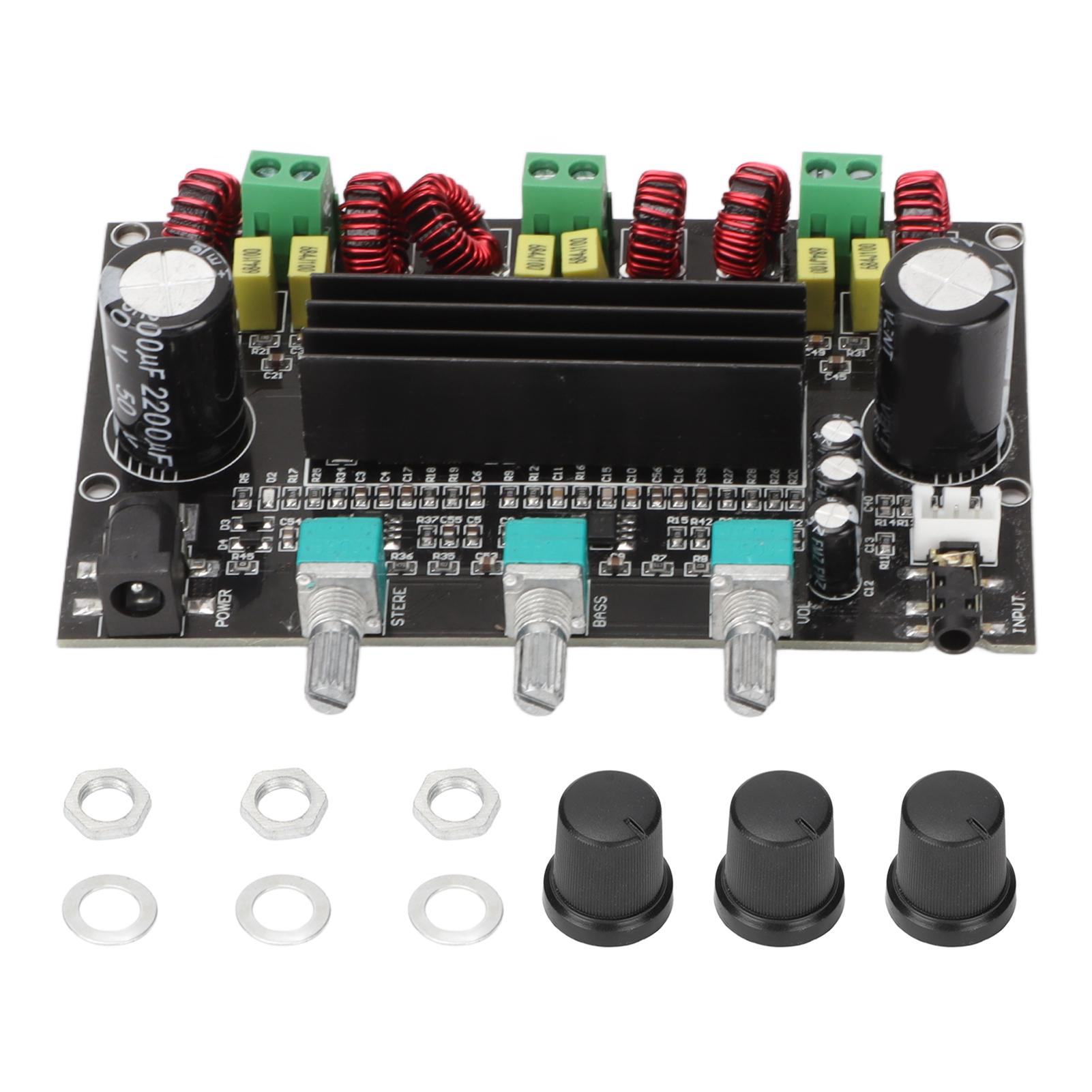 Digital Power Amplifier Board 80W+80W+100W 2.1 Channel Power Amplifier Board for DIY Speakers
Digital Power Amplifier Board 80W+80W+100W 2.1 Channel Power Amplifier Board for DIY Speakers