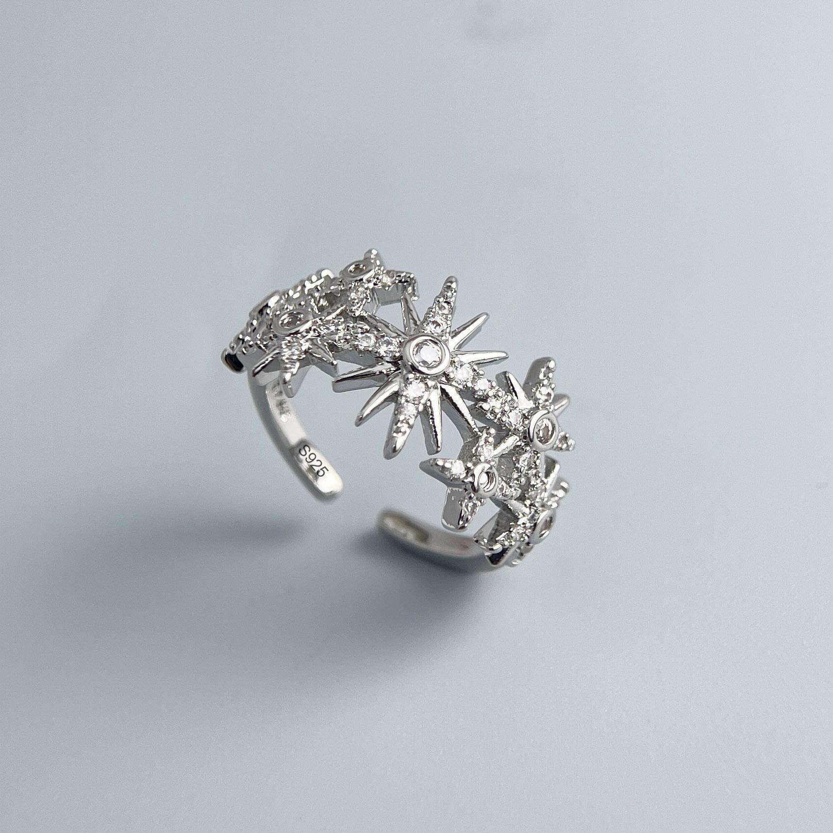 925 Sterling Silver Rings for Women Couple Minimalist Handmade Simple Star Zircon Ring Fine Jewelry Gift Prevent Allergy resizable
925 Sterling Silver Rings for Women Couple Minimalist Handmade Simple Star Zircon Ring Fine Jewelry Gift Prevent Allergy resizable
