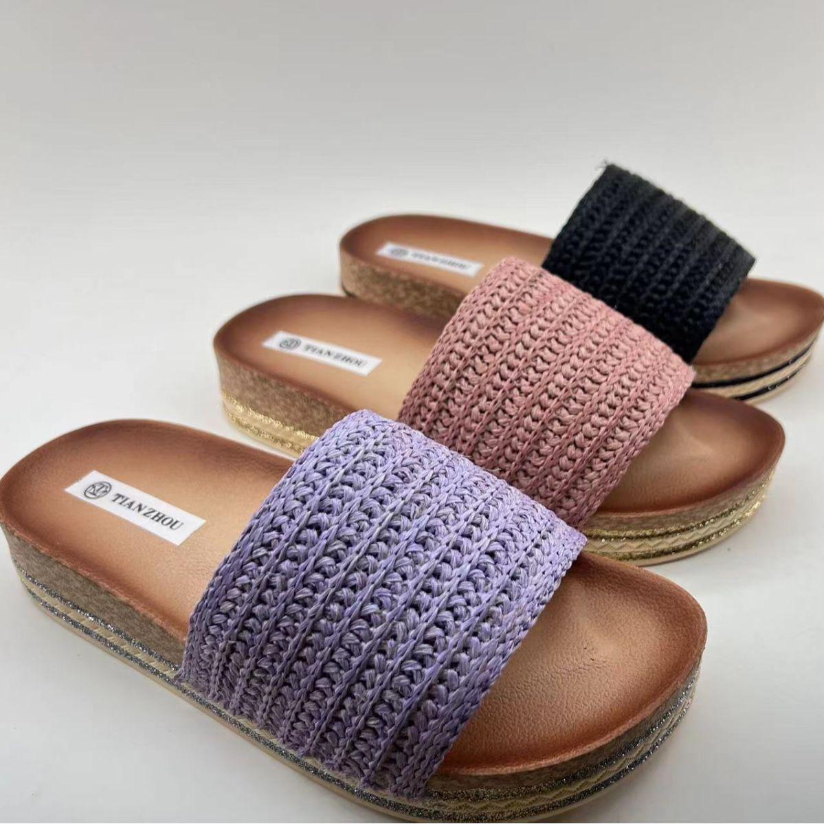 Платформенные тапочки женские новая мода плетеные односимвольные комнатные тапочки подошва-маффин для девочек пляжная обувь для улицы 41
Платформенные тапочки женские новая мода плетеные односимвольные комнатные тапочки подошва-маффин для девочек пляжная обувь для улицы 41