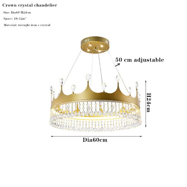 Nordic Princess Room Crown Crystal Led Chandelier for Study Kitchen Bedroom Corridor Hotel Home Lighting Ceiling Pendant Lamp Cold lgiht
Nordic Princess Room Crown Crystal Led Chandelier for Study Kitchen Bedroom Corridor Hotel Home Lighting Ceiling Pendant Lamp Cold lgiht