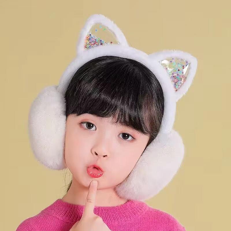 Cute Kitten Quicksand Foldable Winter Earmuffs for Women, Boys & Girls - Faux Rabbit Fur and Velvet Ear Warmers Foldable with Separate Packaging
Cute Kitten Quicksand Foldable Winter Earmuffs for Women, Boys & Girls - Faux Rabbit Fur and Velvet Ear Warmers Foldable with Separate Packaging