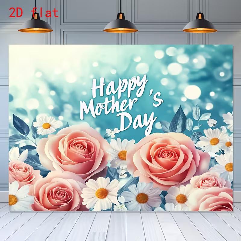 2D Floral Mother s Day Background, Pink Rose & Daisy Party Backdrop 47.2x31.5inch/120*80cm
2D Floral Mother s Day Background, Pink Rose & Daisy Party Backdrop 47.2x31.5inch/120*80cm