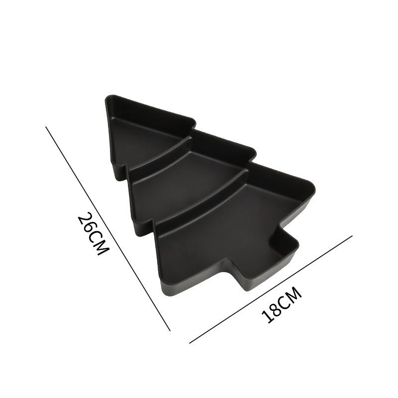 Christmas Tree Shaped Platter 3 Compartments Festival Food Serving Plate Holiday Dessert Divided Tray For Dried Fruits Nuts чорний
Christmas Tree Shaped Platter 3 Compartments Festival Food Serving Plate Holiday Dessert Divided Tray For Dried Fruits Nuts чорний