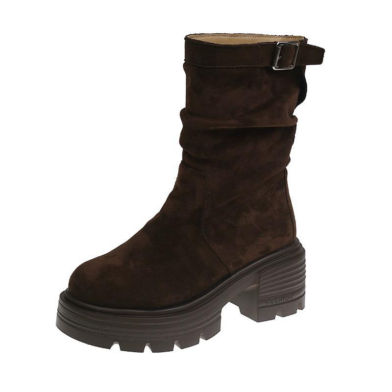 Fleece warm Martin boots for women in the autumn and winter of 2025, new thick-heeled thick-soled piled boots, retro versatile small short boots 40
Fleece warm Martin boots for women in the autumn and winter of 2025, new thick-heeled thick-soled piled boots, retro versatile small short boots 40