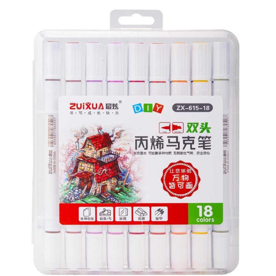 18/24 цвета двухсторонний акриловый маркер водостойкие быстросохнущие чернила красивые цвета большой емкости живопись искусство студент офис
18/24 цвета двухсторонний акриловый маркер водостойкие быстросохнущие чернила красивые цвета большой емкости живопись искусство студент офис