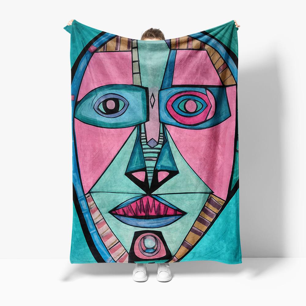 Abstract Face Design Throw Blanket for Sofa Bed Travel Camping Living Room Office Conditioning Blanket for All Seasons Gifts 75x90cm
Abstract Face Design Throw Blanket for Sofa Bed Travel Camping Living Room Office Conditioning Blanket for All Seasons Gifts 75x90cm