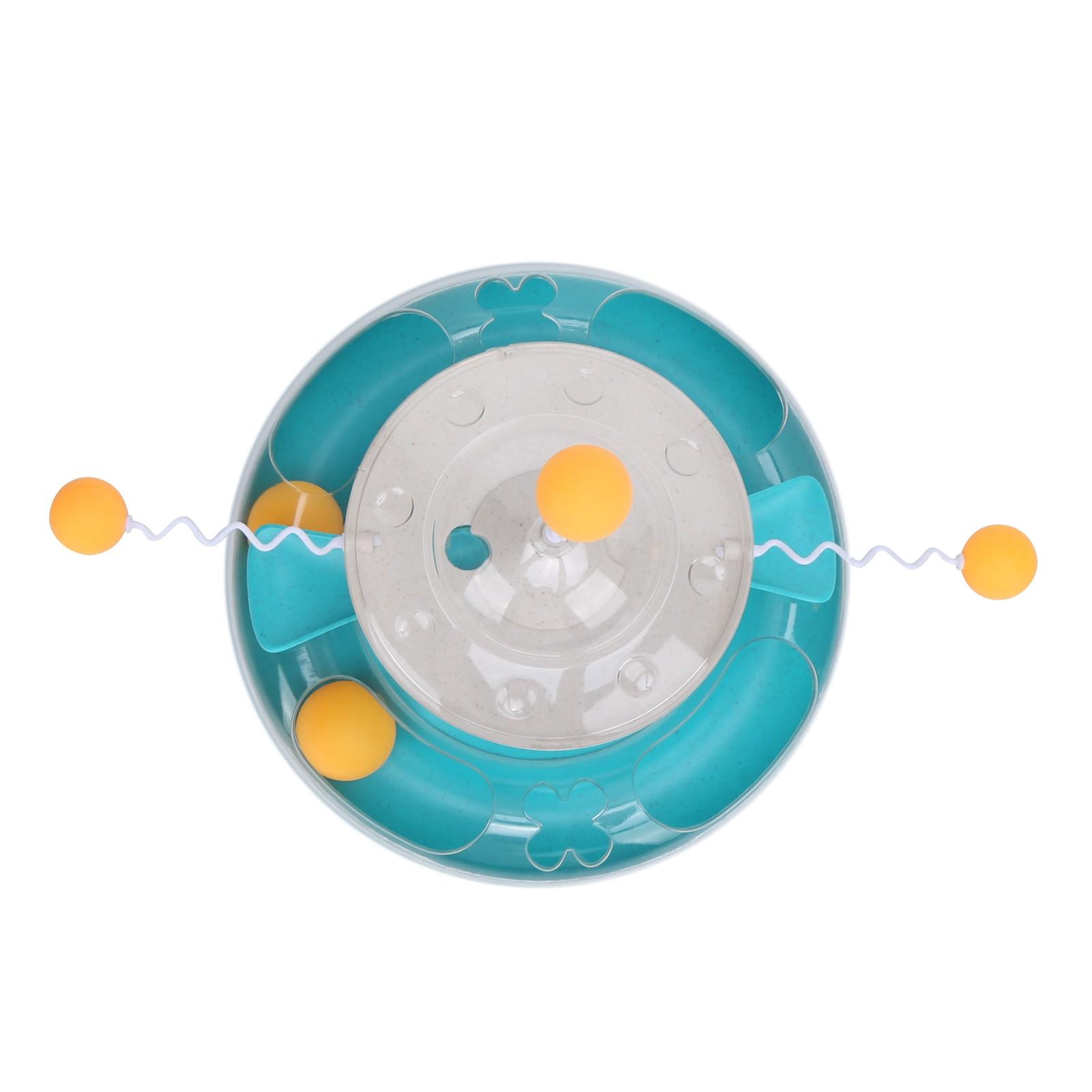 Cat Turntable Leakage Toy Circle Tracking Puzzle Food Dispensing Toy for Indoor KittensLake Blue озеро синього кольору
Cat Turntable Leakage Toy Circle Tracking Puzzle Food Dispensing Toy for Indoor KittensLake Blue озеро синього кольору