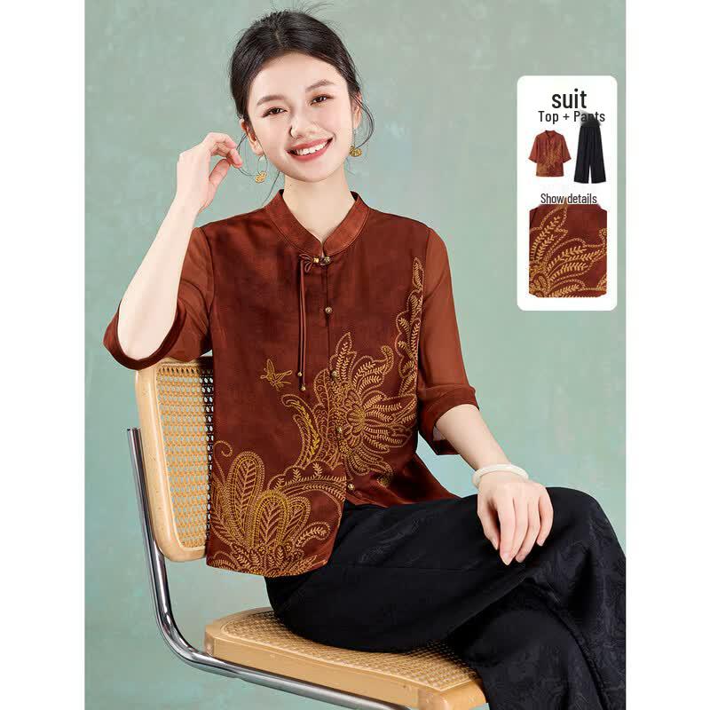 Women s New Chinese Embroidered Stand Collar Two-Piece Suit XL
Women s New Chinese Embroidered Stand Collar Two-Piece Suit XL