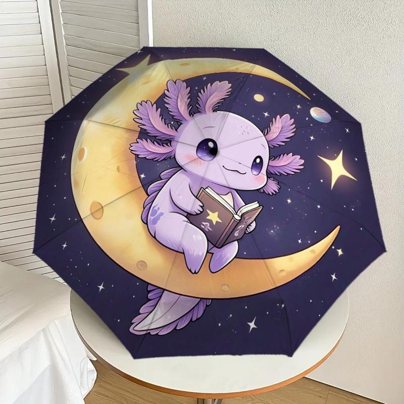 1pc Axolotl Reading on the Moon Umbrella with Plastic Handle,Suitable for All Seasons Home Travel Outdoor UmbrellaDD1726
1pc Axolotl Reading on the Moon Umbrella with Plastic Handle,Suitable for All Seasons Home Travel Outdoor UmbrellaDD1726