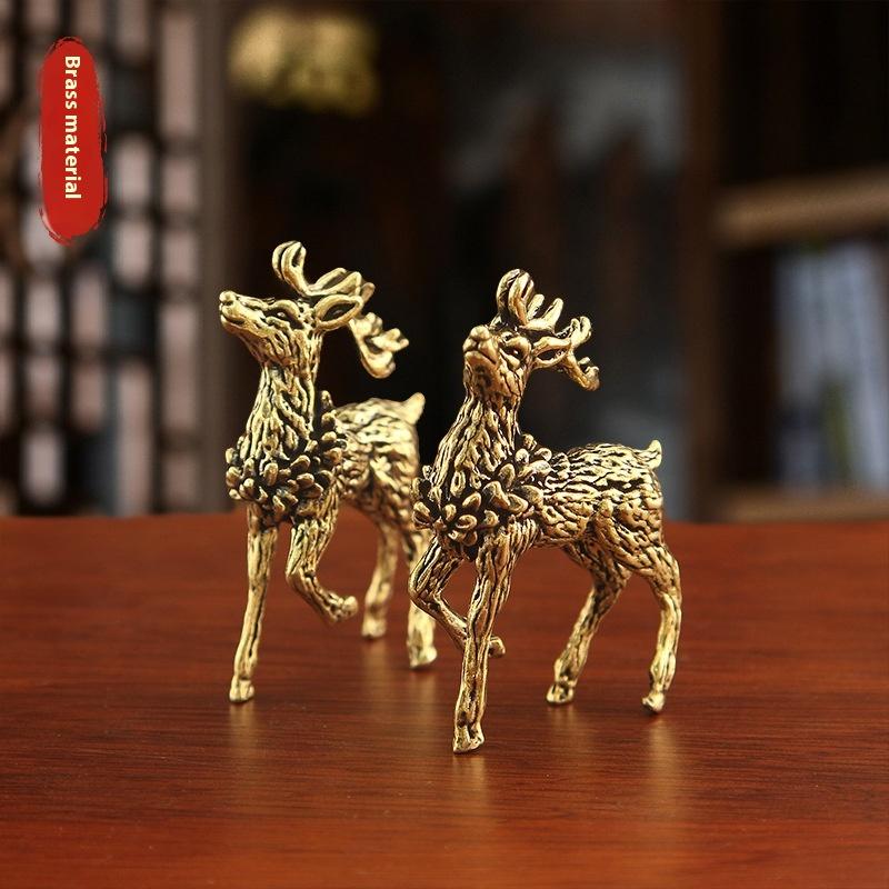 1Pc Deer Ornament Deer Statue Miniature Sika Miniature Figurines Solid Brass Tabletop Decoration Deer Sculpture Ornaments A3
1Pc Deer Ornament Deer Statue Miniature Sika Miniature Figurines Solid Brass Tabletop Decoration Deer Sculpture Ornaments A3