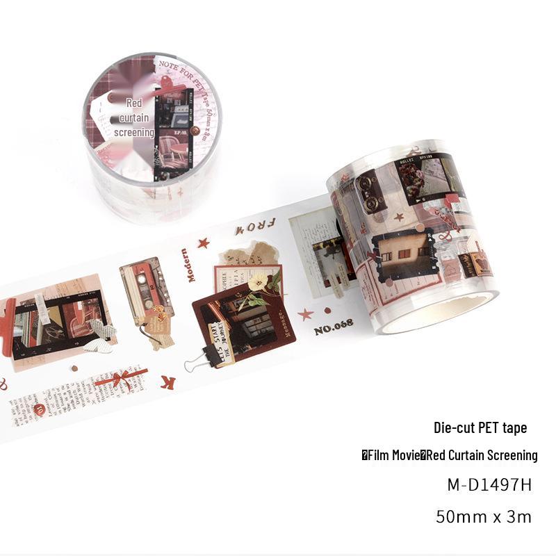 NOTE FOR Retro Film Series Die-Cut PET Tape for Journal Decoration - 4 Styles
NOTE FOR Retro Film Series Die-Cut PET Tape for Journal Decoration - 4 Styles