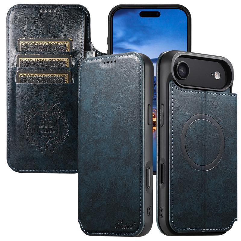 Magnetic Flip Case with Oil Wax Texture for iPhone 17, 13, 15, 16, and Apple Pro - Stand & Protective Cover 16 Pro Max синій
Magnetic Flip Case with Oil Wax Texture for iPhone 17, 13, 15, 16, and Apple Pro - Stand & Protective Cover 16 Pro Max синій