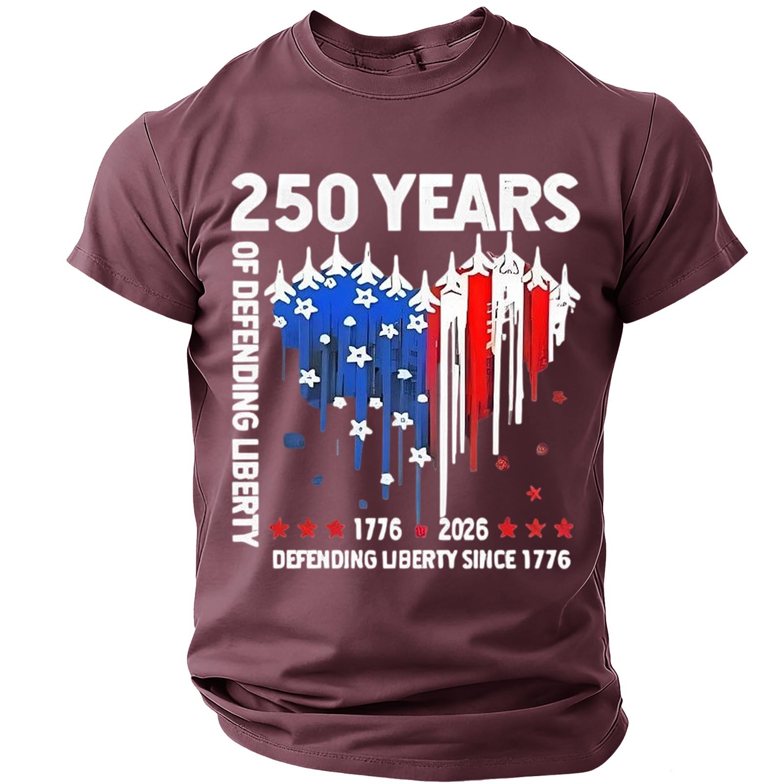 Men s Crew Neck Short Sleeve T-Shirt 250 Years of Defending Printed Graphic Casual Loose Fit Top 1776 to 2026 L
Men s Crew Neck Short Sleeve T-Shirt 250 Years of Defending Printed Graphic Casual Loose Fit Top 1776 to 2026 L