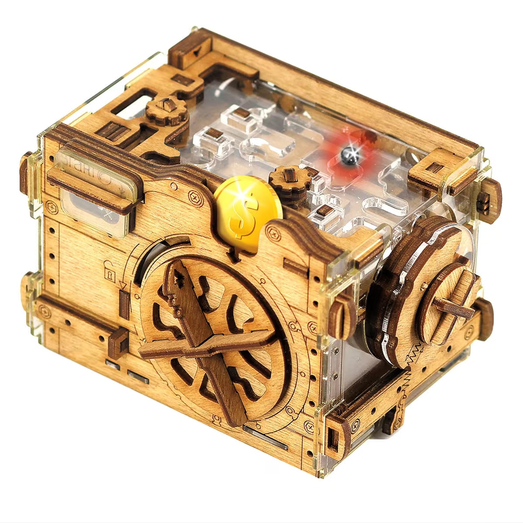 iDventure A-Maze-ing Safe - Tricky Gift Package - 3D Puzzle Box - Cash Bank - 3D Puzzle for Adults - Escape Room Game - Brain Teaser - Birthday Gift G
iDventure A-Maze-ing Safe - Tricky Gift Package - 3D Puzzle Box - Cash Bank - 3D Puzzle for Adults - Escape Room Game - Brain Teaser - Birthday Gift G