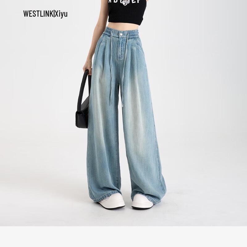 Westbound Women s Loose Wide-Leg Light Wash Jeans L 28
Westbound Women s Loose Wide-Leg Light Wash Jeans L 28