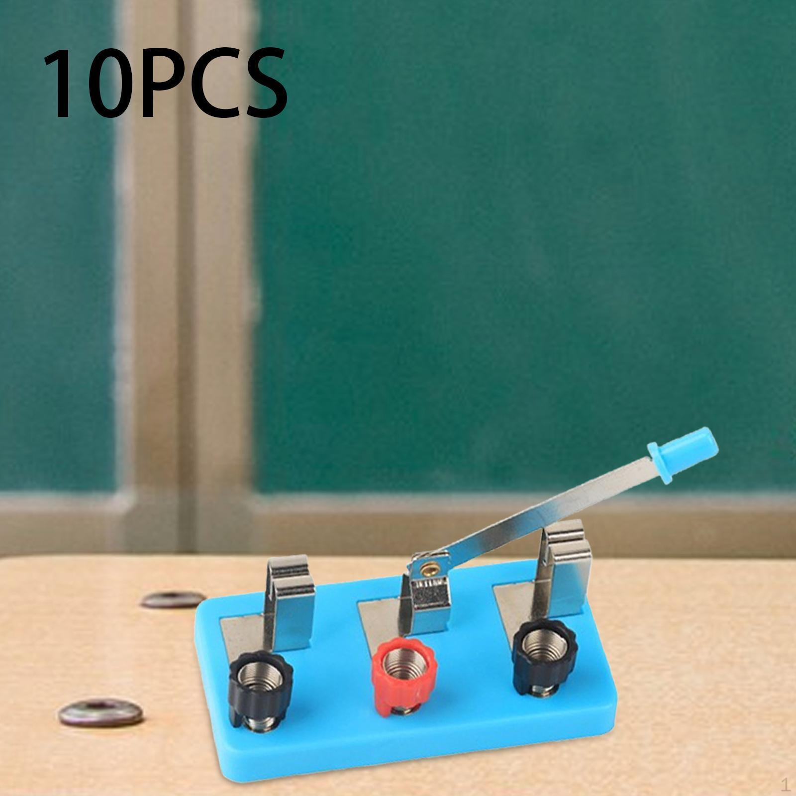 10 Pieces Single Pole Double Throw Knife Switch for Educational Use in Science Projects синій
10 Pieces Single Pole Double Throw Knife Switch for Educational Use in Science Projects синій