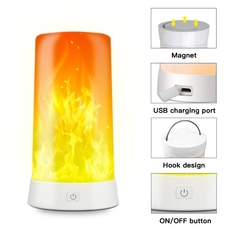USB Rechargeable LED Flame Lamp Simulates Flame Effects, Realistic Bar Interior Decoration
USB Rechargeable LED Flame Lamp Simulates Flame Effects, Realistic Bar Interior Decoration