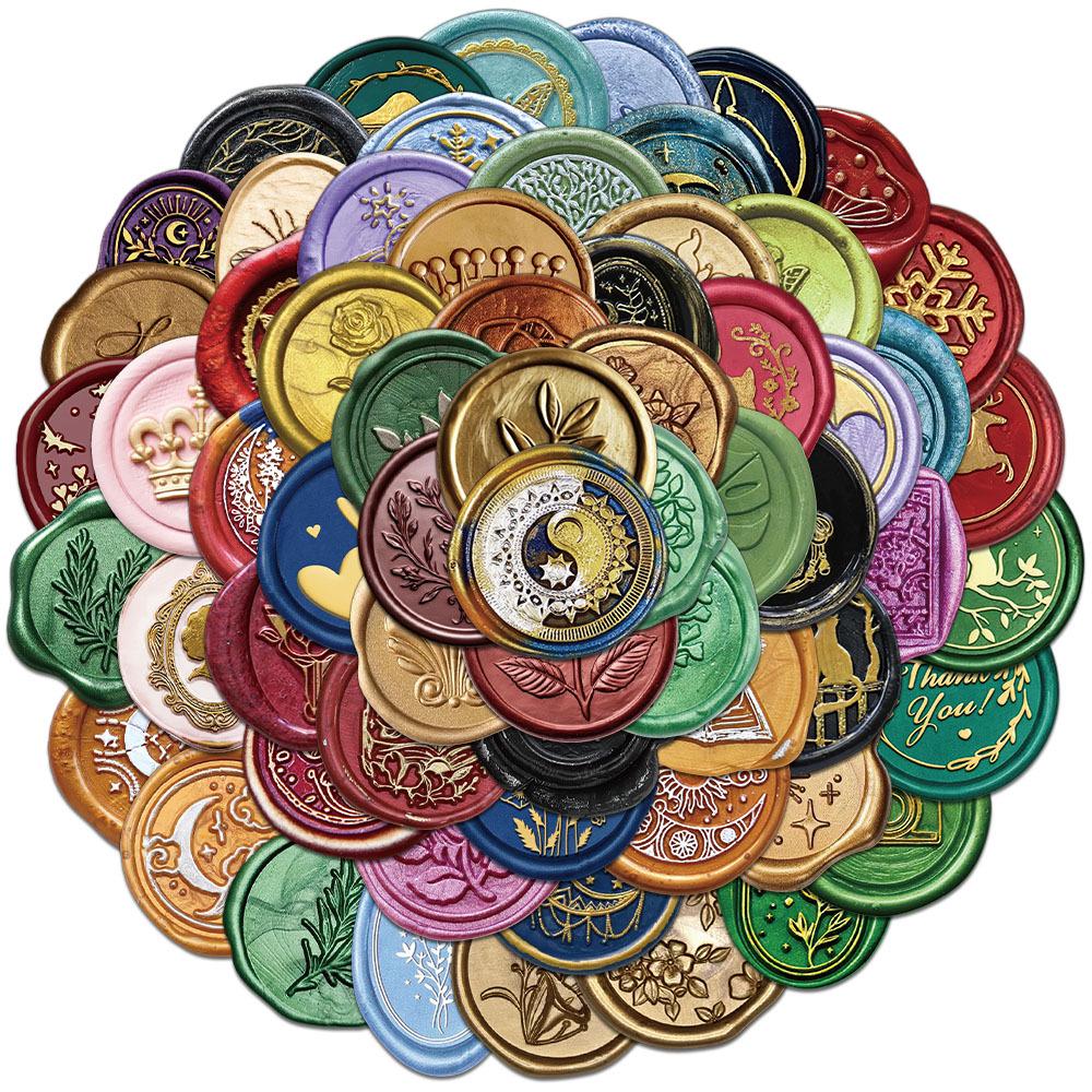 64-Piece Creative Wax Seal Sticker Set for Journals, DIY Projects & Phone Cases No
64-Piece Creative Wax Seal Sticker Set for Journals, DIY Projects & Phone Cases No