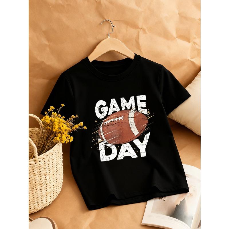 Европейские размеры Детская футболка GAMEDAY с принтом, круглый вырез, короткий рукав, повседневная, подходит для мероприятий и повседневной носки - Весна-Лето, для девочек 98cm чёрный
Европейские размеры Детская футболка GAMEDAY с принтом, круглый вырез, короткий рукав, повседневная, подходит для мероприятий и повседневной носки - Весна-Лето, для девочек 98cm чёрный