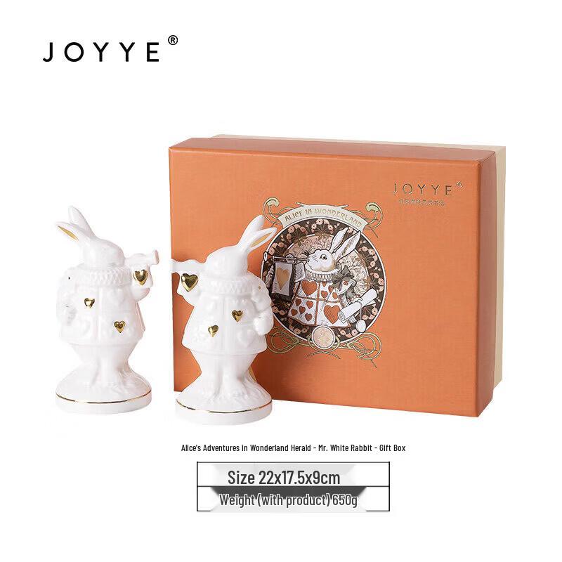 JOYYE Alice in Wonderland White Rabbit Ceramic Ornament
JOYYE Alice in Wonderland White Rabbit Ceramic Ornament