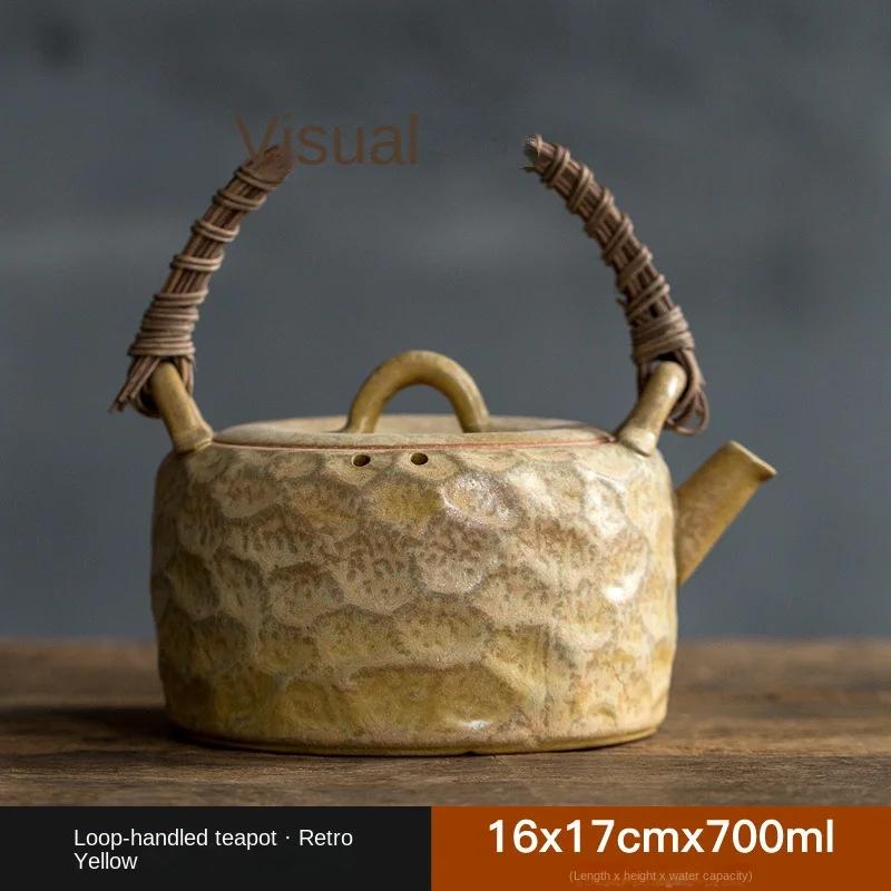 Stoneware Charcoal Stove Tea Brewing Pot Single Japanese Teapot Household Kung Fu Tea Teaware Large Capacity Tea Making Device
Stoneware Charcoal Stove Tea Brewing Pot Single Japanese Teapot Household Kung Fu Tea Teaware Large Capacity Tea Making Device