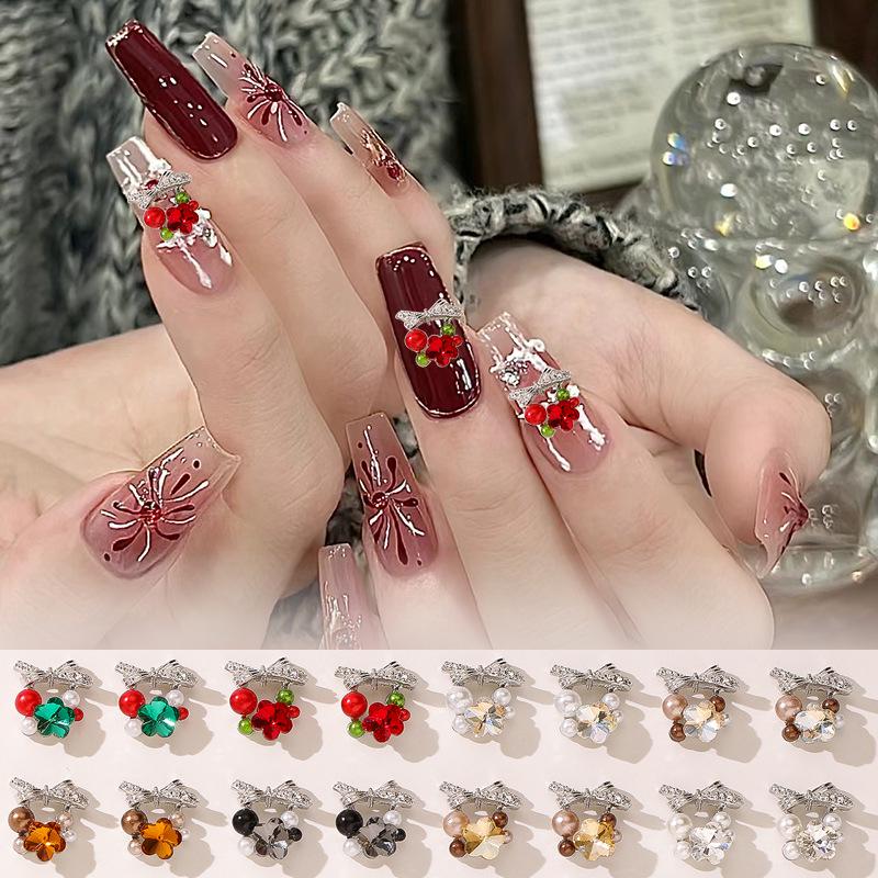 Popular Sparkly Pearl Wreath Bow & Flower Nail Art Accessories - Exquisite Transparent Wearable Decorations
Popular Sparkly Pearl Wreath Bow & Flower Nail Art Accessories - Exquisite Transparent Wearable Decorations