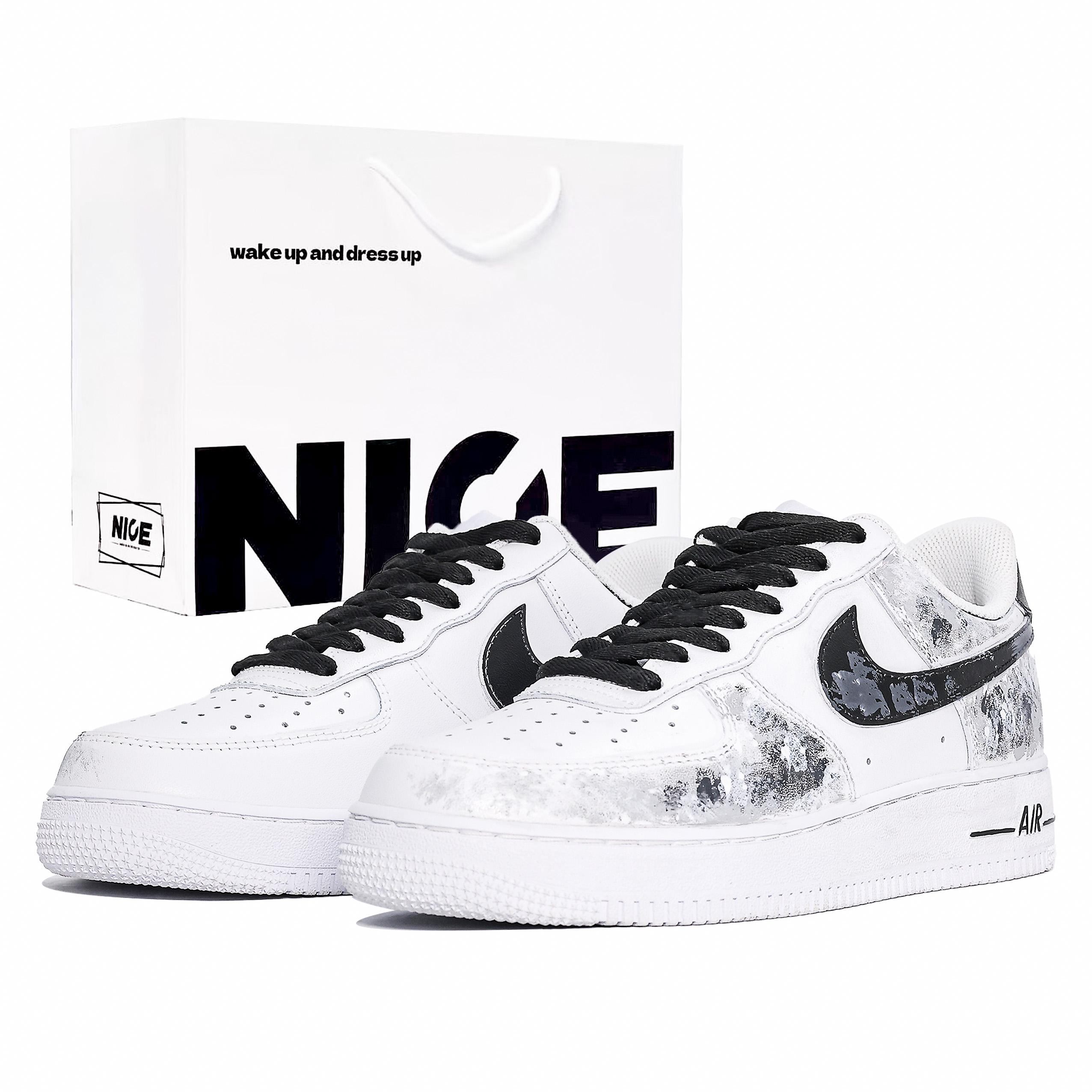 Nike Air Force 1 Cushioning Height Increasing Slip Resistant Low top Skateboard Shoes Unisex Gray Black White CW2288-111(Team1534-GBAG) 42
Nike Air Force 1 Cushioning Height Increasing Slip Resistant Low top Skateboard Shoes Unisex Gray Black White CW2288-111(Team1534-GBAG) 42