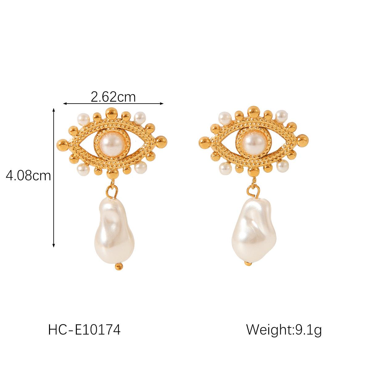 French Gold Heart Bow Pearl Earrings Titanium Steel Earrings for Women
French Gold Heart Bow Pearl Earrings Titanium Steel Earrings for Women