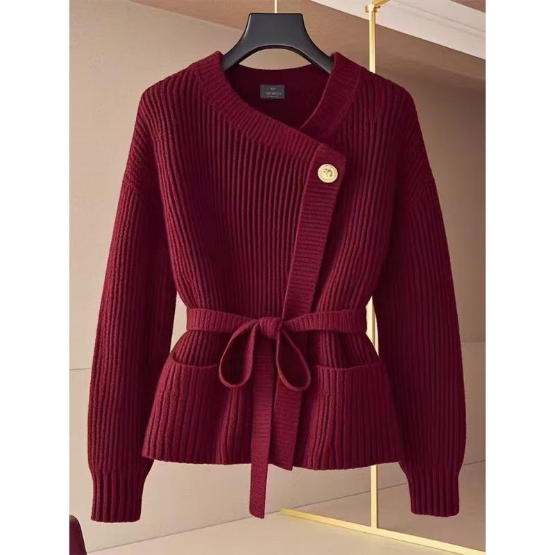 Зимний уникальный шикарный вязаный свитер топ ленивая талия супер красивый красный свитер женское пальто average size
Зимний уникальный шикарный вязаный свитер топ ленивая талия супер красивый красный свитер женское пальто average size