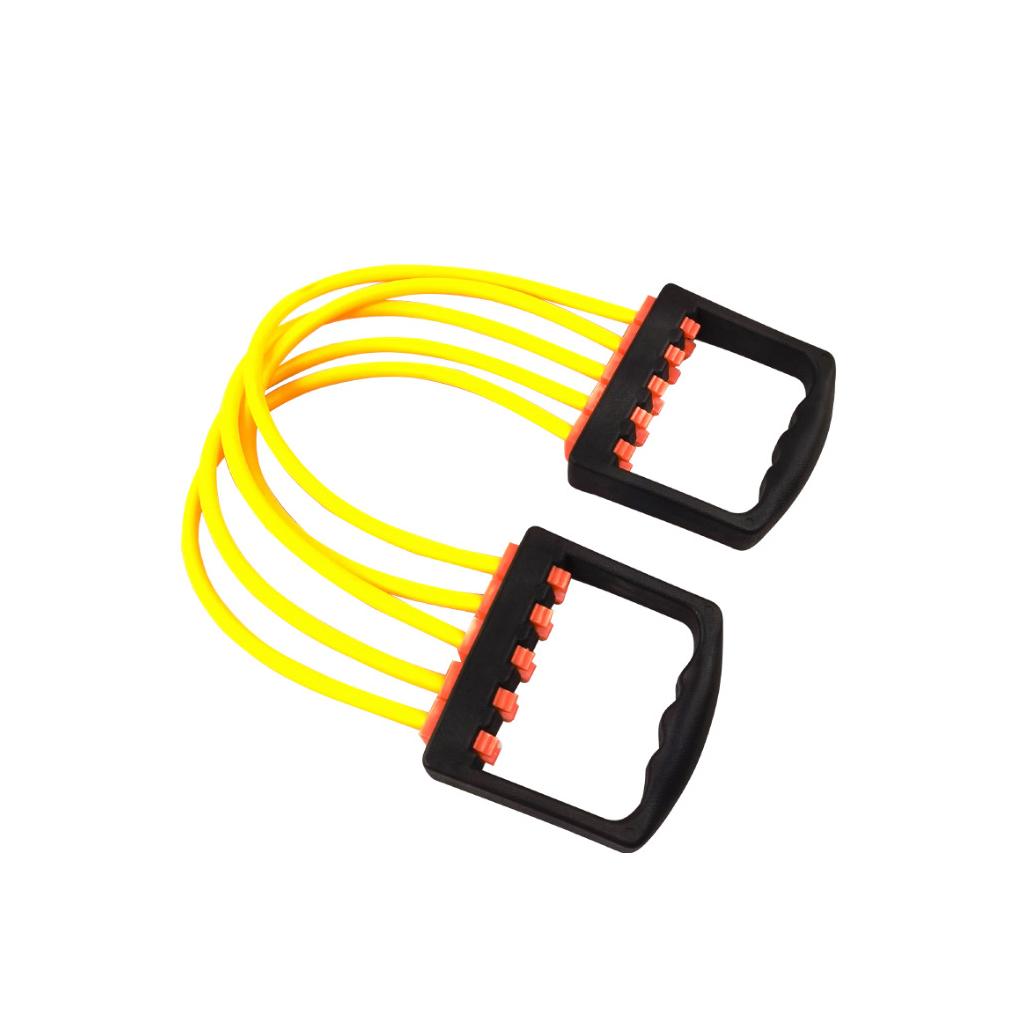 Chest Expander Muscle Puller Elastics Band Multicolored Workmanship Compact Size Long-lasting Resilience Aid Holes ,yellow
Chest Expander Muscle Puller Elastics Band Multicolored Workmanship Compact Size Long-lasting Resilience Aid Holes ,yellow