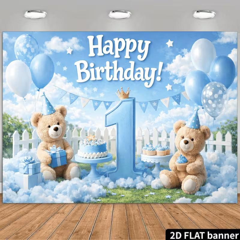 2D Baby First Birthday Backdrop Blue Sky Gift Photo Booth Background 47.2x31.5inch/120*80cm
2D Baby First Birthday Backdrop Blue Sky Gift Photo Booth Background 47.2x31.5inch/120*80cm