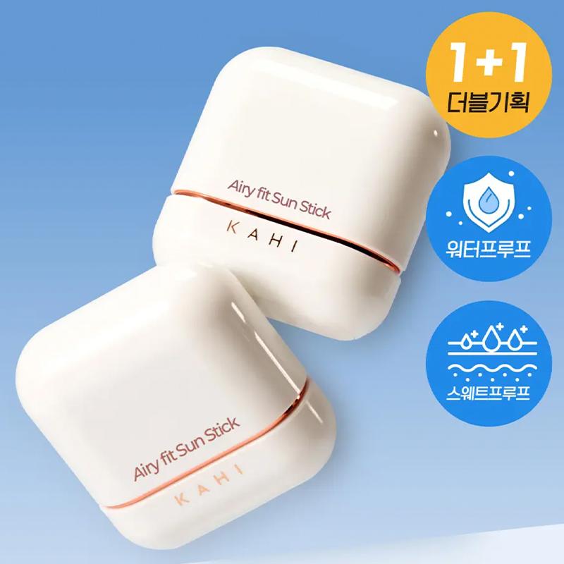 KAHI Airy Fit Sun Stick SPF50+ PA++++ Double Set (14g × 2)
KAHI Airy Fit Sun Stick SPF50+ PA++++ Double Set (14g × 2)