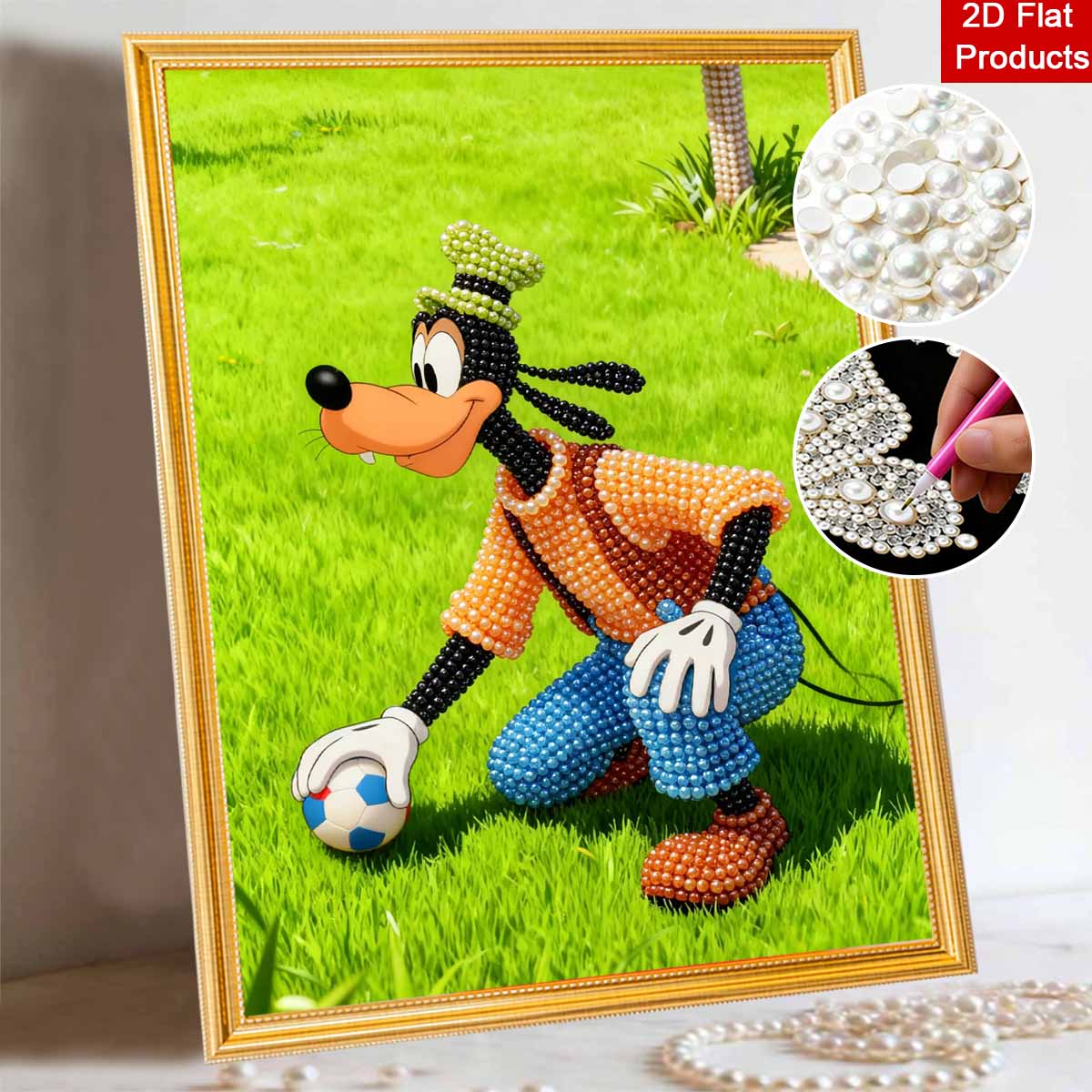 Disney Pearl Art Painting Home Wall Decor Goofy Soccer Crafts Adult/Beginner Gift Creative Home Decor Unframed 30x40
Disney Pearl Art Painting Home Wall Decor Goofy Soccer Crafts Adult/Beginner Gift Creative Home Decor Unframed 30x40