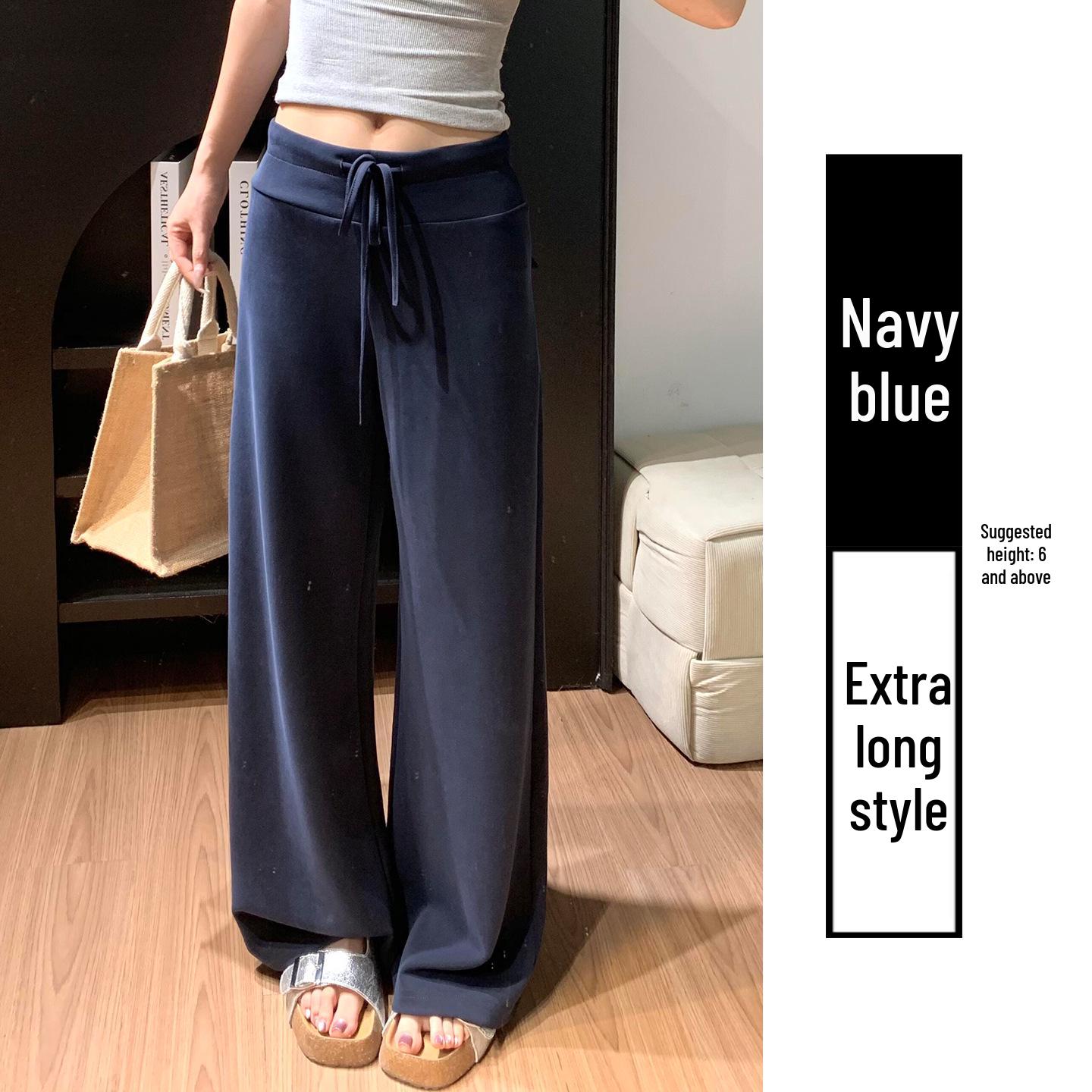 Women s Dark Blue High-Waisted Wide-Leg Sweatpants - Spring 2026 Casual, Loose, Versatile, and Slimming Drapey Pants. Medium
Women s Dark Blue High-Waisted Wide-Leg Sweatpants - Spring 2026 Casual, Loose, Versatile, and Slimming Drapey Pants. Medium