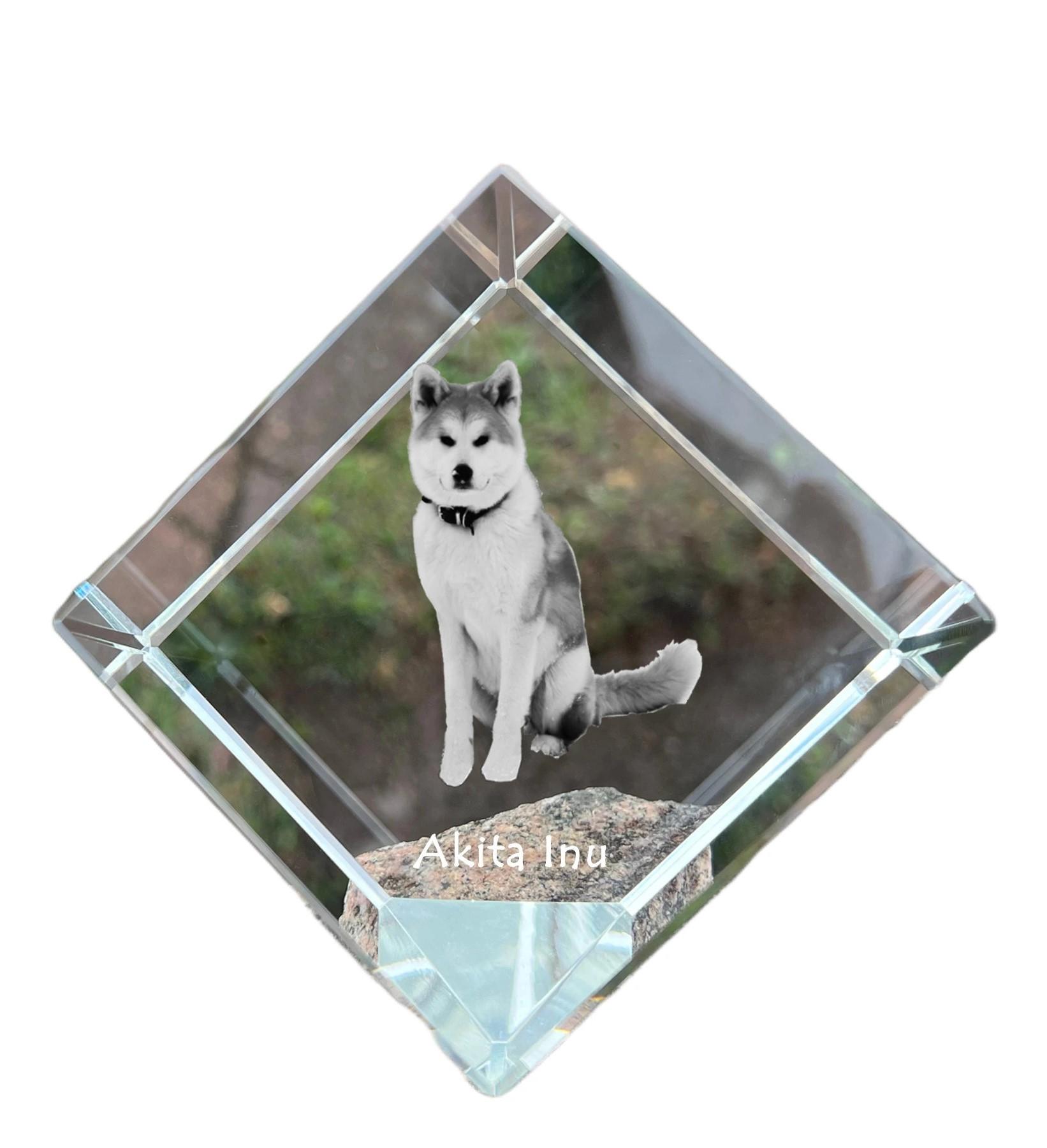 Akita, Akita Inu - crystal cube with a photo, photo of a horse in crystal, cubic paperweight from Art-Dog brand прозорий
Akita, Akita Inu - crystal cube with a photo, photo of a horse in crystal, cubic paperweight from Art-Dog brand прозорий