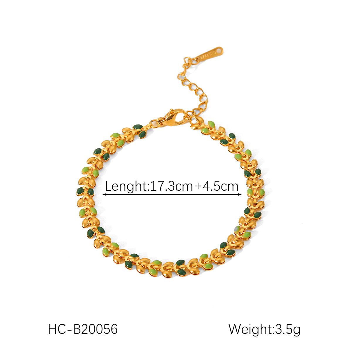 Trendy Stainless Steel Leaf Oil Drop Necklace, Niche Choker, Fashionable Versatile Titanium Steel Olive Leaf Bracelet
Trendy Stainless Steel Leaf Oil Drop Necklace, Niche Choker, Fashionable Versatile Titanium Steel Olive Leaf Bracelet